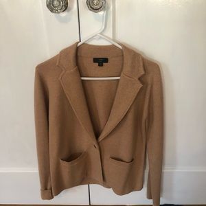 J crew tan knit top